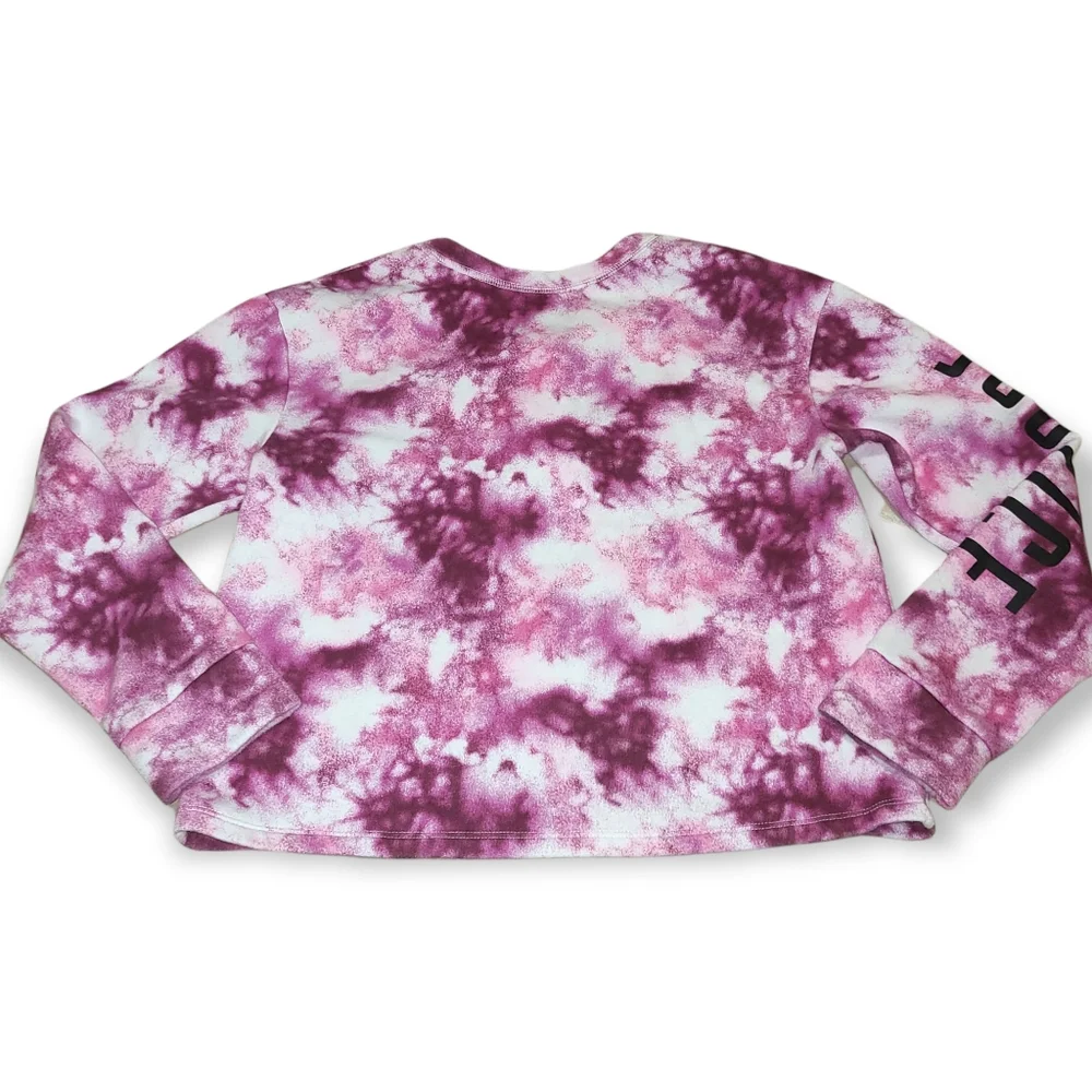 Justice tie dye cropped sweatshirt